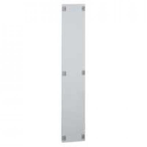 Legrand Frontplaat XL3 400 metaal blind met kwartslag voor aanbouw H1150