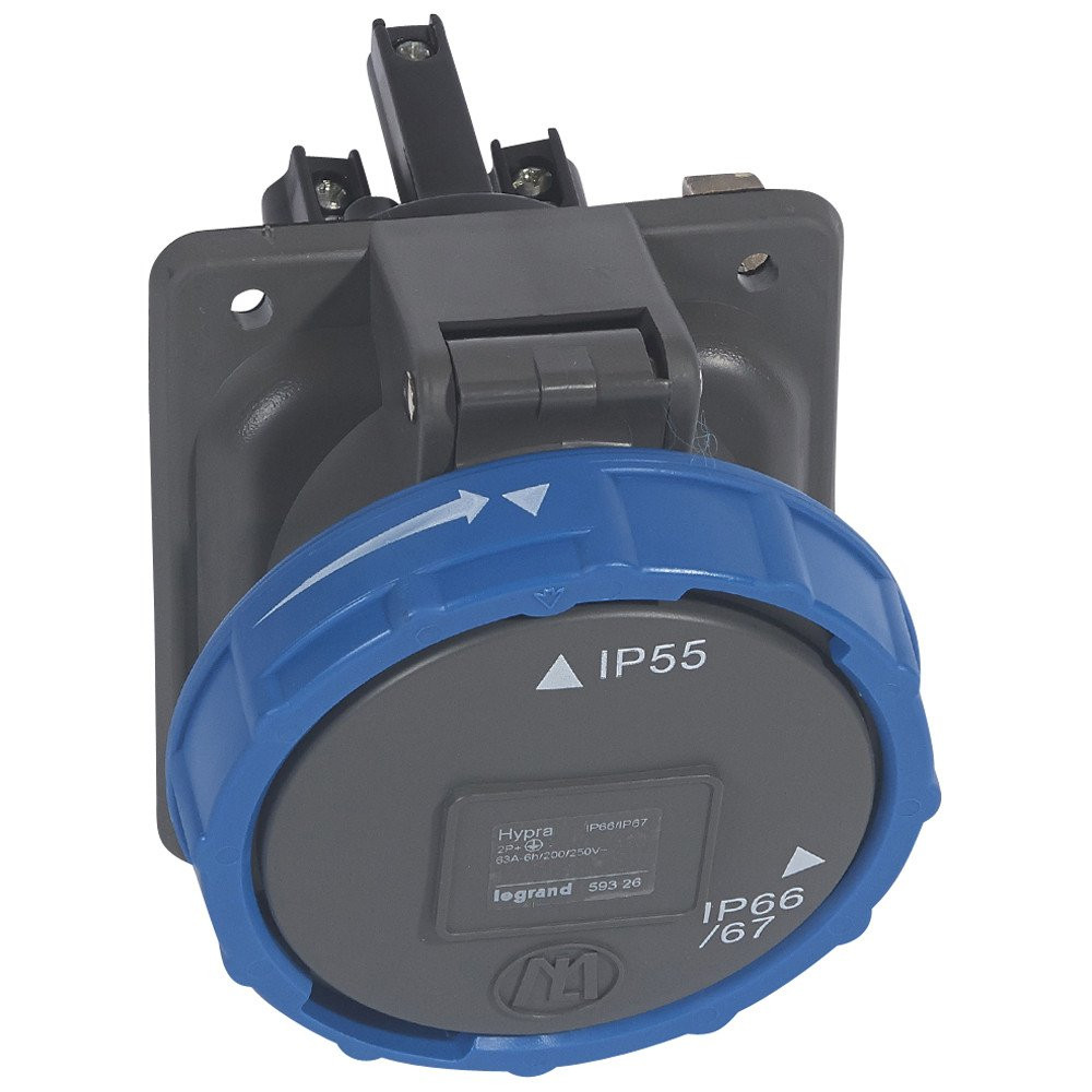 Legrand Half-inb.CT.doos 230V 63a 2p+a hypra-ip 66/67-55