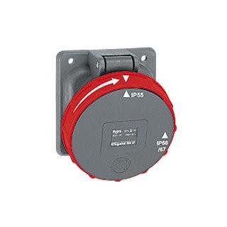 Legrand CEE materiaal Cee Inb.contactdoos 125a 6H 400V 3p+a ip66/67-55 kunststof hypra