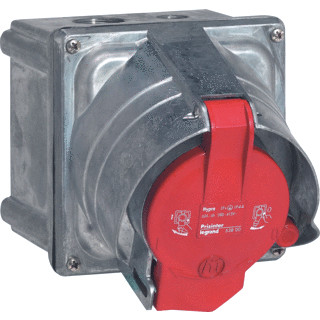 Legrand Opb.doos metaal TBV WCD 230/400V-63a 2P/3p+(n)+a hypra ip44