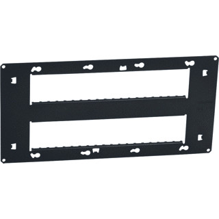 Legrand Mosaic inbouwraam 2x10 modules metaal horizontaal en verticaal bevestiging met schroef 80268