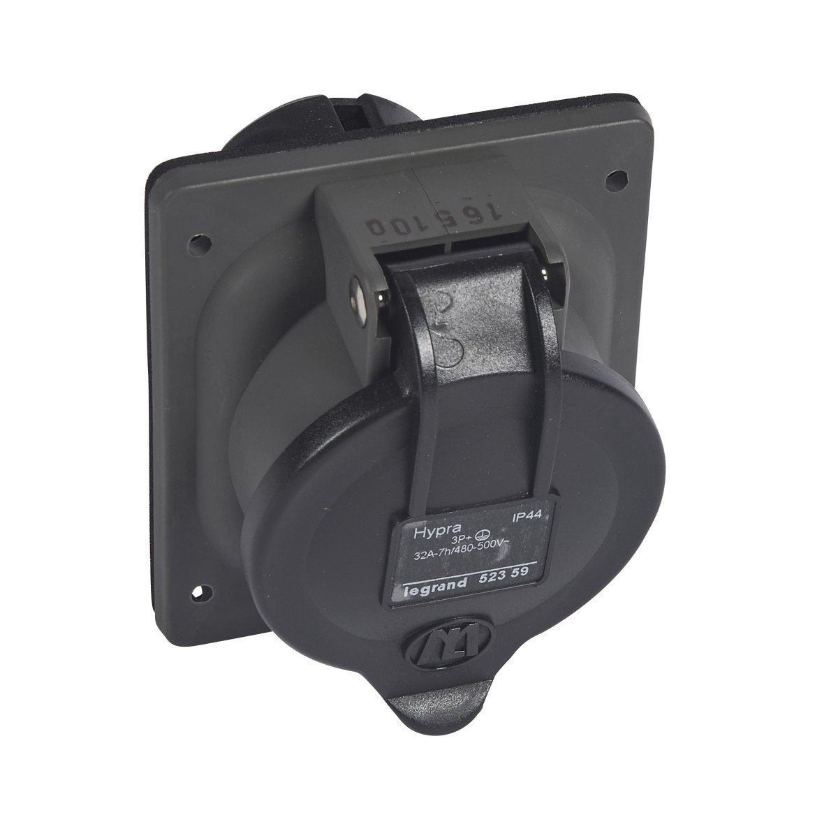 Legrand Ind.cont.D.hypra kunstzwart sokkel bord-500V-32a-3P+T