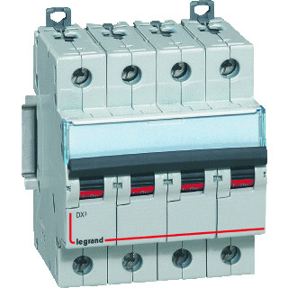 Legrand Lexic installatieautomaat B karakteristiek 2a 4P 3 beveiligd incl nul 4te Legrand Lexic installatieautomaat B karakteristiek 2a 4P 3 beveiligd incl nul 4te