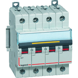 Legrand Lexic installatieautomaat C karakteristiek 50a 4P 3 beveiligd incl nul 4te