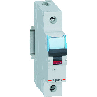 Legrand Lexic installatieautomaat C karakteristiek 40a 1P 1 beveiligd 1te