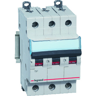 Legrand Lexic installatieautomaat D karakteristiek 20a 3P 3 beveiligd 3te