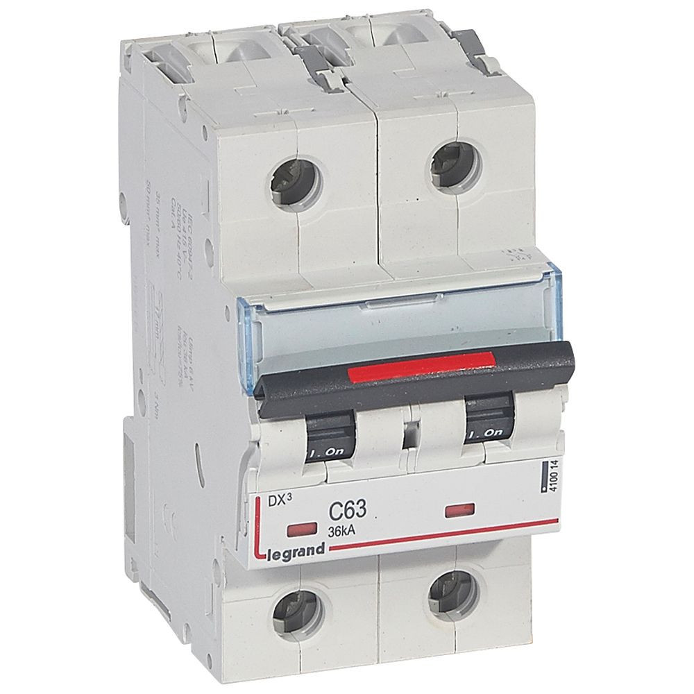 Legrand Installatieautomaten Installatieautomaat DX3 2P c63a 36ka, 3modules