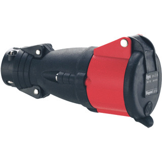 Legrand Koppelcont.ST.380V 16a 3p+n+a hypra-ip44-ik 09-rubber