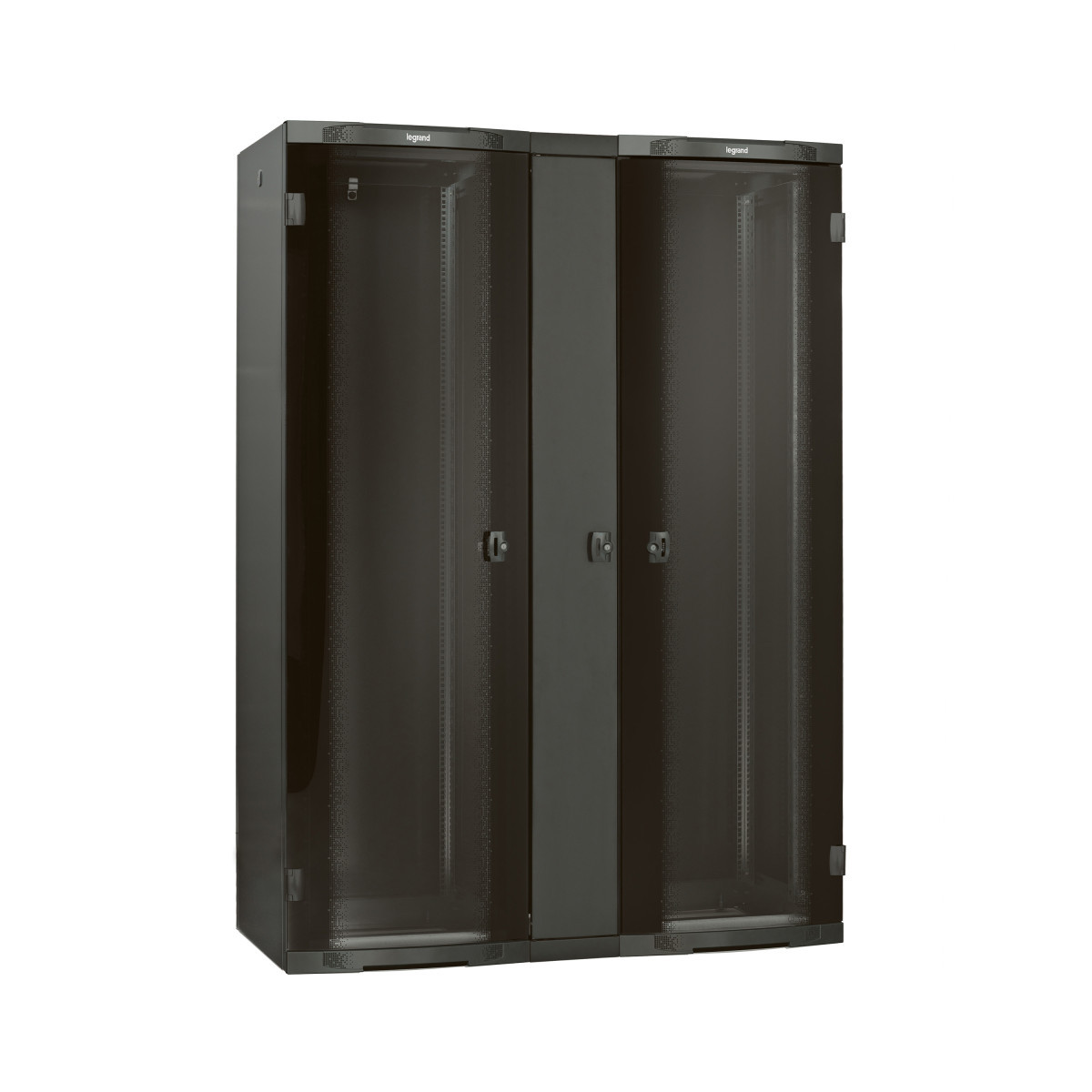 Legrand LCS3 19inch Premium koppelkast 42he glas deur 2026x600x600 max420kg ral7016