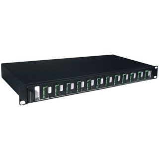 Legrand LCS3 glasvezelpaneel compleet 1he TBV 24 SC/apc connectoren sinlemode