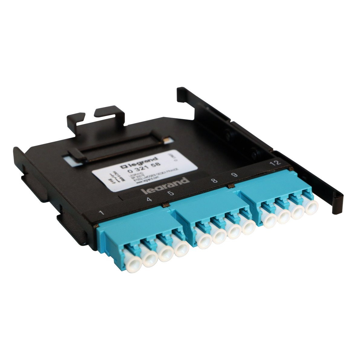 Legrand LCS3 ultra HD glasvezelcassette 12 stuks LC multimode koppelbussen