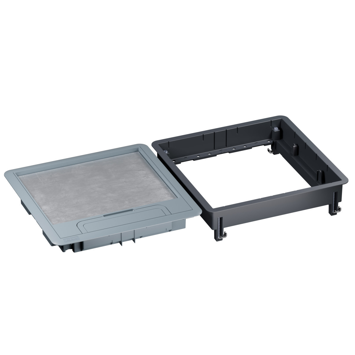 Legrand Legrand Dekselset Kunststf vierk.tapijtr.+inbouwframe 16/24M inspectie verh VL