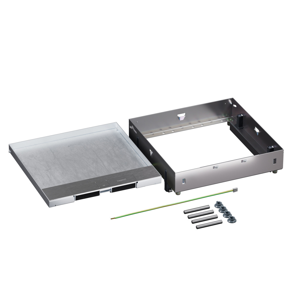 Legrand Legrand Dekselset Metaal vierk.markeerr.+inbouwframe 16/24M inspectie
