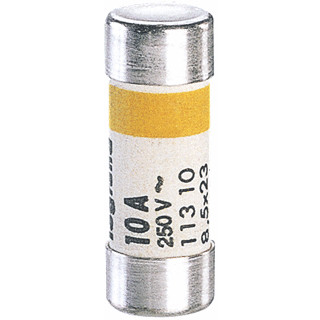 Legrand Zekering cilindrisch 10a 8.5x23mm GG met verklikker