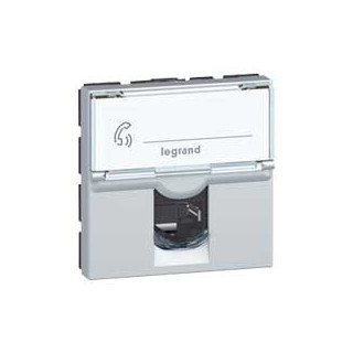 Legrand Mosaic 1XRJ FTP cat6 alu 90GR