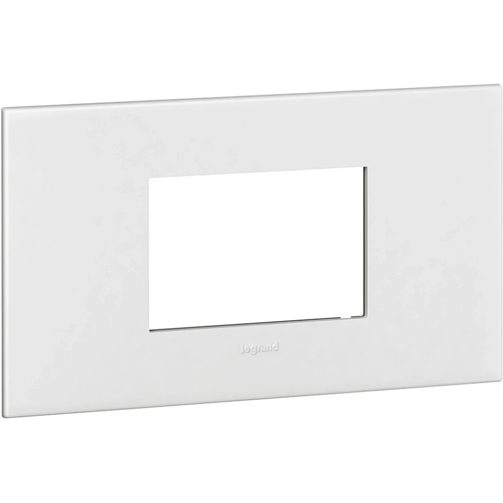 Legrand Mosaic faceplate arteor british square 1-voudig horizontaal en verticaal wit ral 9003 ip40