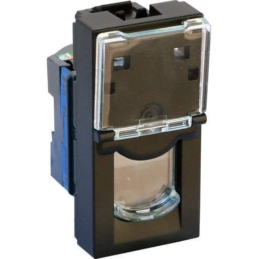 Legrand RJ45 cat6 utp 1 mod mos zwart mat