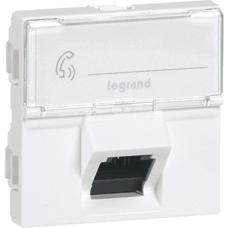 Legrand Mosaic RJ45 utp cat6a 2 mod 45 GR