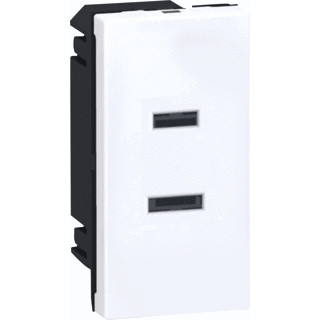 Legrand Mosaic wandcontactdoos inbouw (stucwerk) american national standard 1V wit Legrand Mosaic wandcontactdoos inbouw (stucwerk) american national standard 1V wit