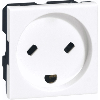 Legrand Mosaic wandcontactdoos moduledrager 1V KV wit