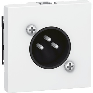 Legrand LCS2 onderdeel/centraalplaat XLR basiselement met centrale afdekplaat kunststof wit