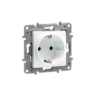 Legrand Niloé wandcontactdoos inbouw (stucwerk) ra 1V KV wit