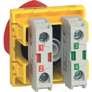 Legrand Noodstopschak ontgrendeling+sleutel 2mod.no+ng 10a 250V ronis NR.455