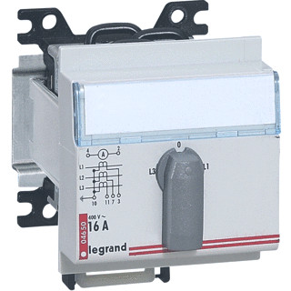Legrand Omschakelaar/nokkenschak. voor ampèremeter 4standen 3mod