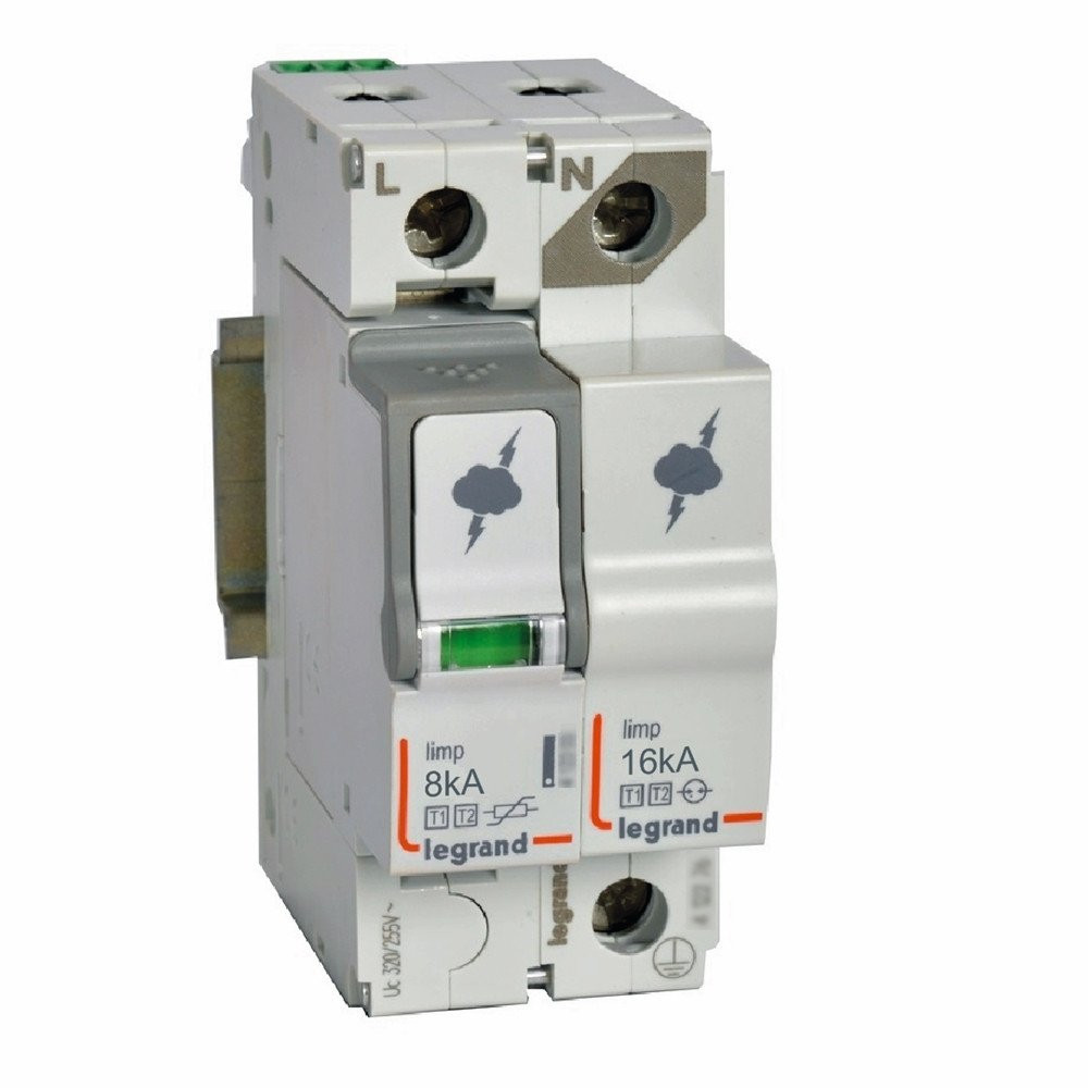 Legrand Overspanningsbeveiliger T1+T2-1P+N-8ka 1.3KV-uc 320V