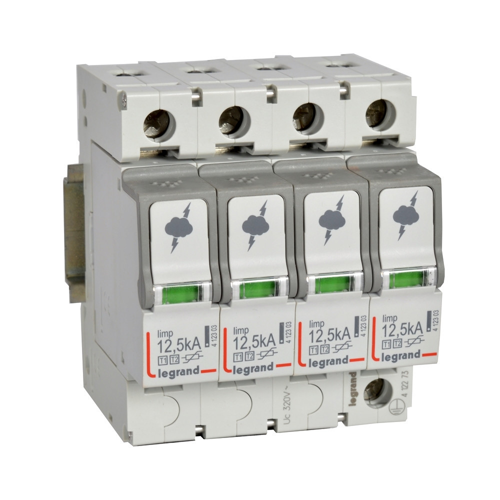 Legrand Overspanningsbeveiliger T1+T2-4P-12.5ka 1.5KV-uc 320V