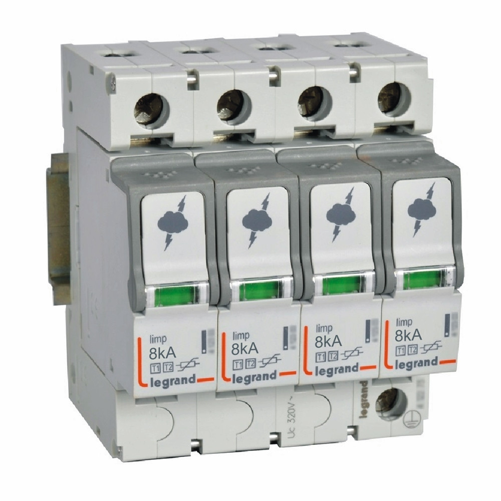 Legrand Overspanningsbeveiliger T1+T2-4P-8ka 1.3KV-uc 320V