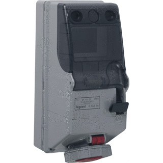 Legrand Contdeenh.P17 380V 16a 3p+n+a ip 66-ik 08-schakel.+rail