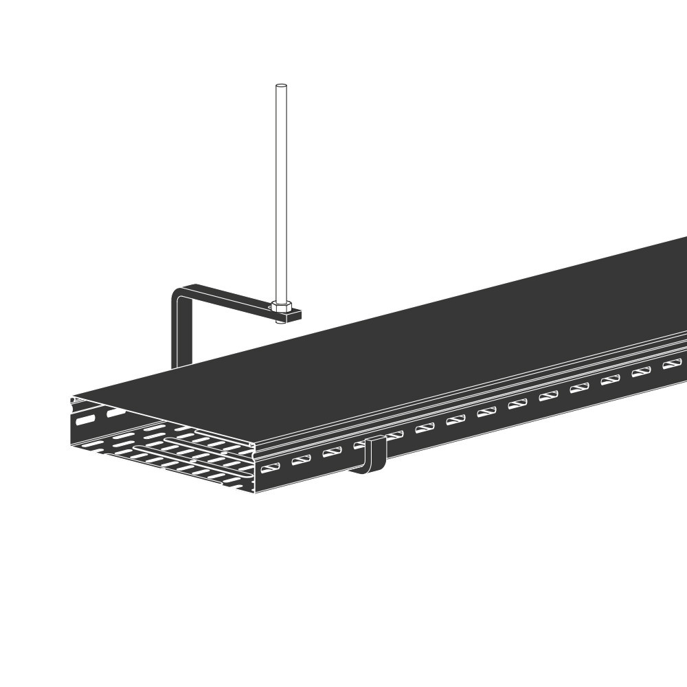 Legrand Ophangbeugel kabeldraagsystemen Open Ophangbeugel P31 B400 H150 ral7021 (antraciet zwart) - 600N