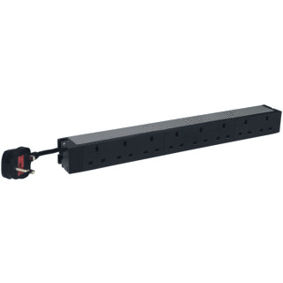 Legrand Pdu 19 inch 8XBS1363 spanningsslof aluminium 3M snoer BS1363 stekker