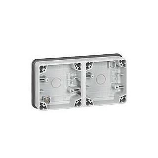 Legrand Schakelmateriaal Plexo66 Opbouwdoos 2 mechanismen verticaal