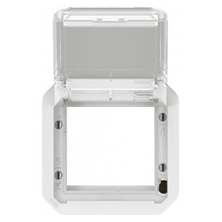 Legrand Plexo mosaic adapter met transparant deksel wit