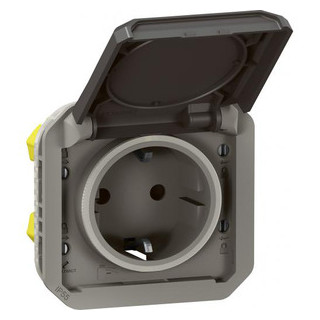 Legrand Plexo WCD ra met steekklem mechanisme ip55 antraciet