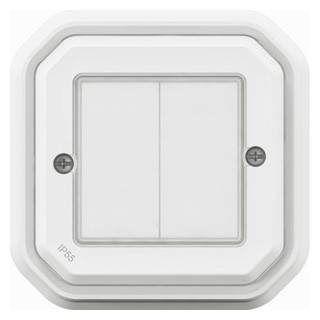 Legrand Plexo with netatmo 2-voudige on/off zonder batterijen compl ip55 wit