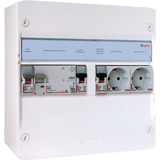 Legrand PV-verdeler 230vac-hoofdschak.als-B-2 MCB-2 WCD