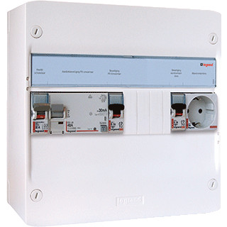 Legrand PV-verdeler 230vac-hoofdschak.als-B-2 MCB-WCD