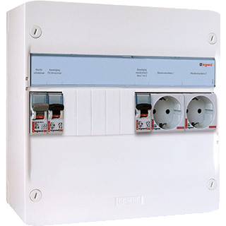Legrand PV-verdeler 230vac-hoofdschakelaar-2 MCB-2 WCD