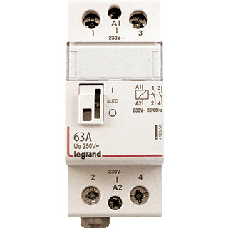 Legrand Relais manuele bediening 3no 63a 230vac geluidsarm