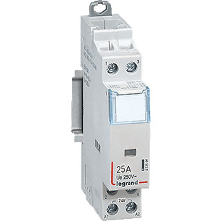 Legrand Relais zonder manuele bediening 2no/2NC 25a 24vac 2 modules.