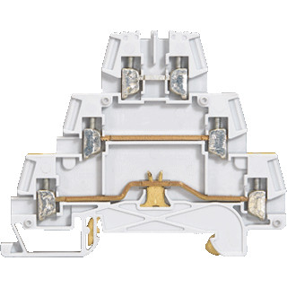 Legrand Rijgklem 3etages viking3 2.5MM2 grijs+a schroefverbinding