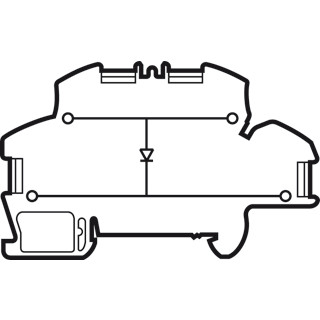 Legrand Rijgklem viking3 met insteekklem diode 2P 4MM2 grijs steekverbinding