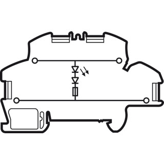 Legrand Rijgklem viking3 met insteekklem diode led 2P 4MM2 grijs steekverb.