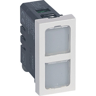 Legrand Mosaic schakelaar signaallamp mosaic 2-voudig 230V led 78502