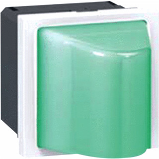 Legrand Signaallamp driehoekige lens mosaic 12-24V 2mod.groen