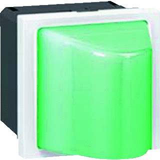 Legrand Signaallamp driehoekige lens mosaic 230V 2mod.groen