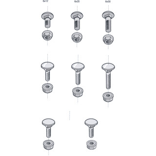 Legrand Slotbout+kraagmoer BTRCC m6x30 elvz